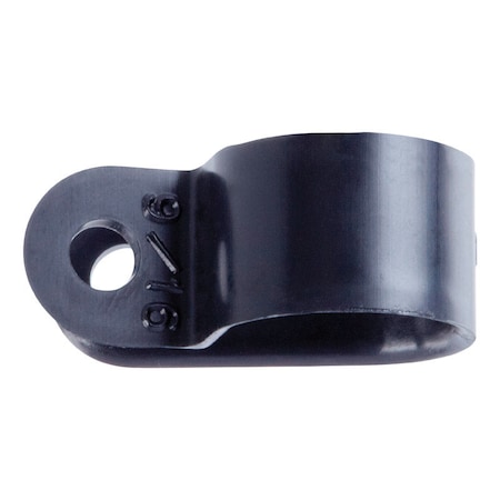 Jandorf Cable Clamp, Nylon, 9/16 in Bundle Dia., Black 61457